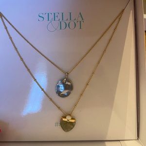 Stella & Dot Collector's Box Layering Necklace - Versatile 3 in 1